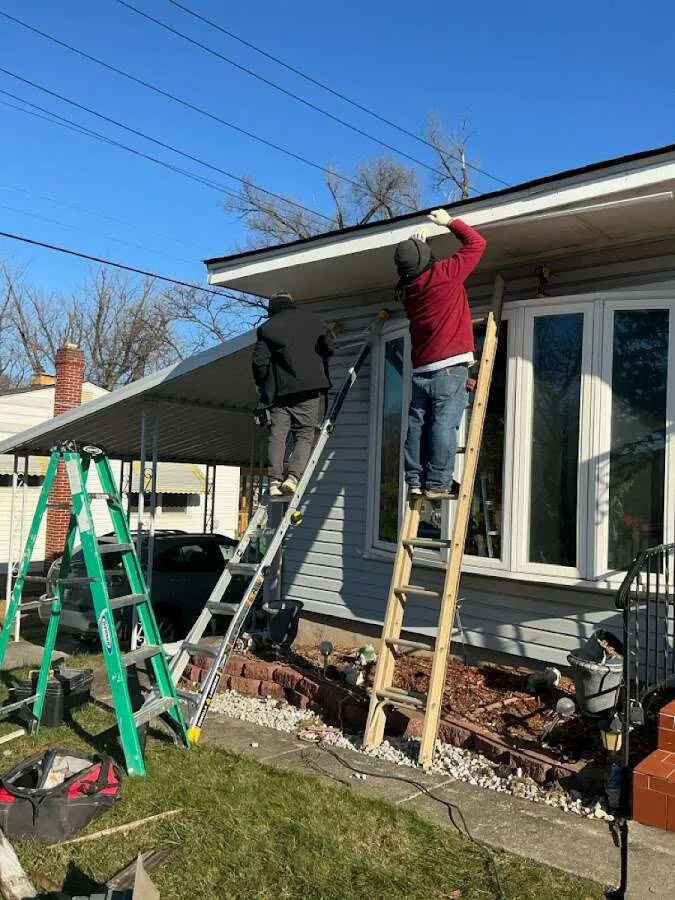 Restoration crew performing exterior repair in McFarland